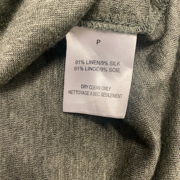 BROCHU WALKER Silk Linen Blend Pocket Tee Size Small - Picture 8 of 8